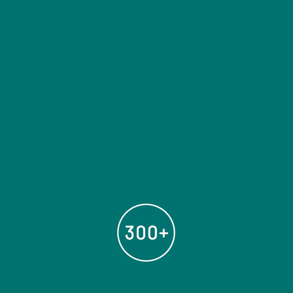 A graphic with the text '300+ CLIENTS DELIVERED TO EVERY YEAR' and '300+' inside a circle at the bottom. Linnea, a company that manufactures pharmaceutical ingredients, specializes in cannabigerol extract and is a tetrahydrocannabinol extract manufacturer.