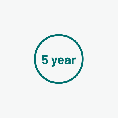 5-year stability data