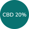 A logo reads: CBD 99% - CBD stands for Cannabidiol, a compound found in cannabis.