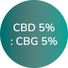 CBD 5% : CBG 5%